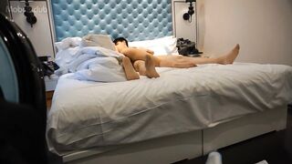 快餐店打工時認識的眼鏡學生妹開房 男友異地戀很久沒做愛 2