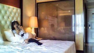 百人斬 貧乳學妹忘記帶套來酒店-11