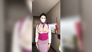 九頭身大奶美人，臉穴同框自慰啪啪，主打一個開放騷氣，金主最愛~ 10